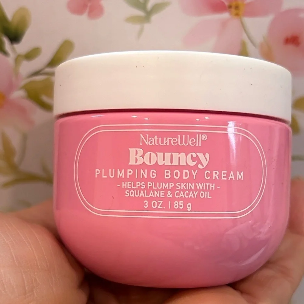 Nature well Bouncy Plumping Body Cream Pink new 3 oz jar